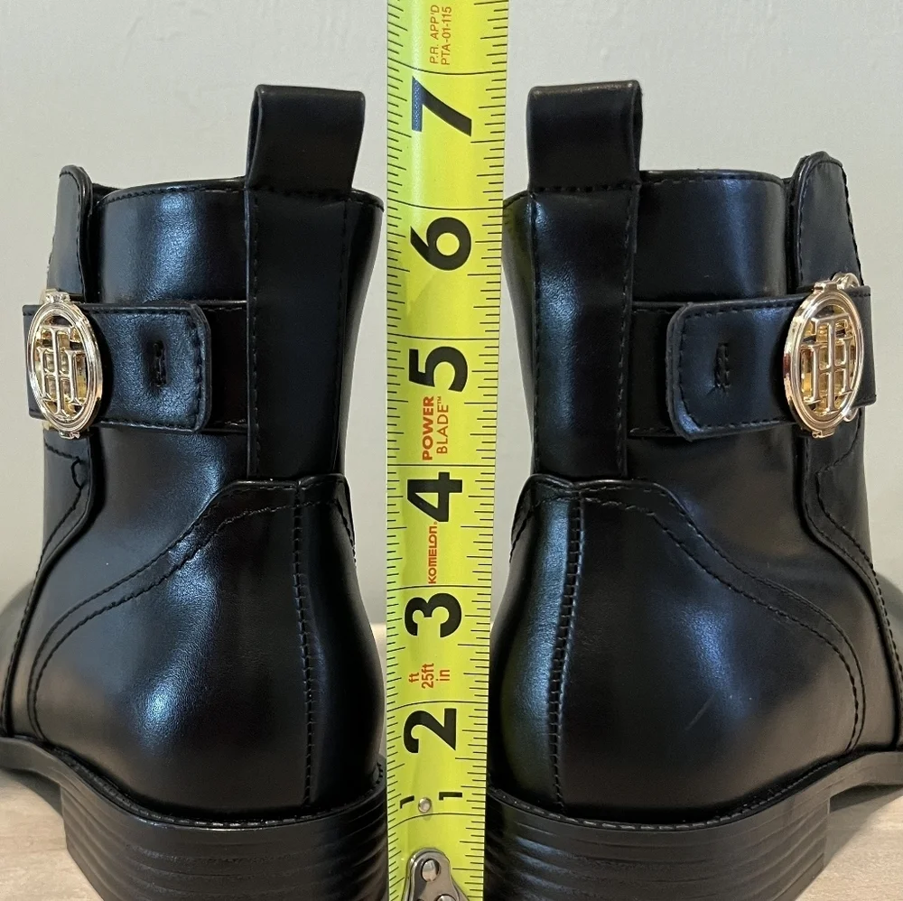Tommy Hilfiger Rezin 2 Black Boots in Size 7 New Without Box‎